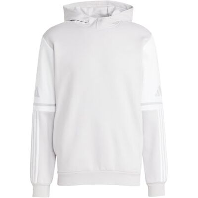 adidas herr Squadra25 Sweat Hoody Sweatshirt, Team Light Grey/White, L adidas herr Squadra25 Sweat Hoody Sweatshirt, Team Light Grey/White, L