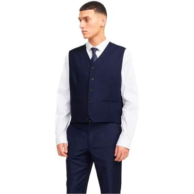 JACK & JONES Jprtheo Noos Waistcoat, medeltida blå, 54 män, Medeltida blå, 52 JACK & JONES Jprtheo Noos Waistcoat, medeltida blå, 54 män, Medeltida blå, 52