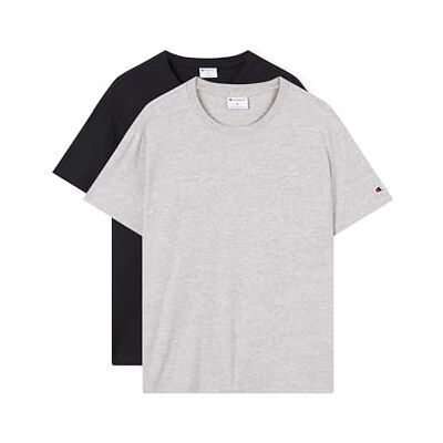 Champion Legacy för män – ikoner 2-pack rund hals t-shirt, grå (EM021), XL, Grå (Em021), XL Champion Legacy för män – ikoner 2-pack rund hals t-shirt, grå (EM021), XL, Grå (Em021), XL