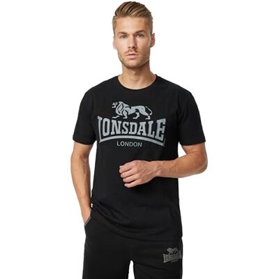Lonsdale Kingswood t-shirt för män, svart/grå, 3XL Lonsdale Kingswood t-shirt för män, svart/grå, 3XL