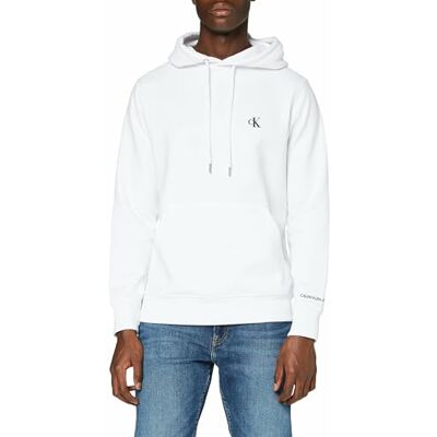 Calvin Klein herr Ckj Essential huvtröja tröja, Vitt, L Calvin Klein herr Ckj Essential huvtröja tröja, Vitt, L