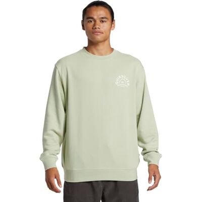 Quiksilver Grafisk besättning fleece topp herr grön XS Quiksilver Grafisk besättning fleece topp herr grön XS