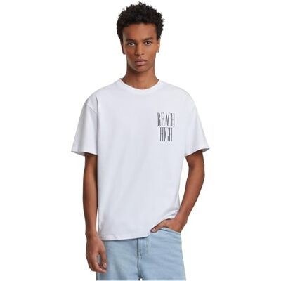 Reach High Oversize Tee, Vit, L Reach High Oversize Tee, Vit, L