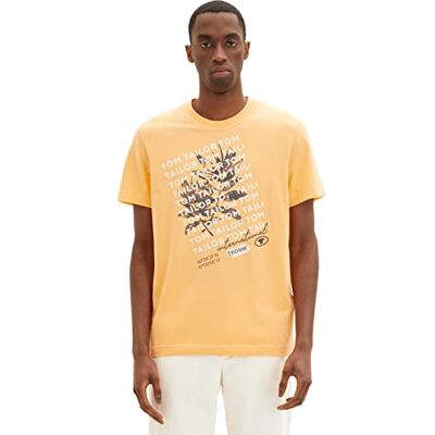 TOM TAILOR Herr T-shirt 1036983, 22225 Washed Out Orange, M TOM TAILOR Herr T-shirt 1036983, 22225 Washed Out Orange, M