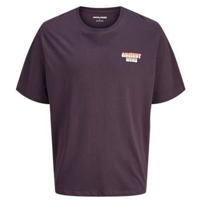 JACK & JONES Jjwobly Tee Ss Crew Neck, Plum Perfect, M JACK & JONES Jjwobly Tee Ss Crew Neck, Plum Perfect, M