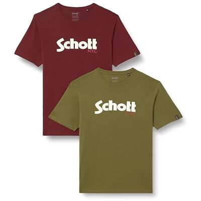 Schott NYC Herr Tspklogo T-shirt, flerfärgad, XXL EU, Material: Polyester, XXL Schott NYC Herr Tspklogo T-shirt, flerfärgad, XXL EU, Material: Polyester, XXL