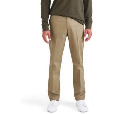 Dockers Signature Stain Defender Slim Creased New British Khaki 34 32, Ny brittisk kaki, 34W / 32L Dockers Signature Stain Defender Slim Creased New British Khaki 34 32, Ny brittisk kaki, 34W / 32L