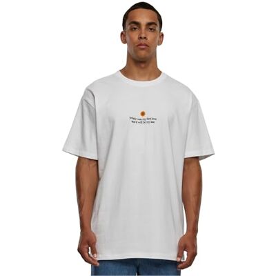 Tee herr T-shirt K-Pop tung oversize T-shirt vit M, Vit, M Tee herr T-shirt K-Pop tung oversize T-shirt vit M, Vit, M