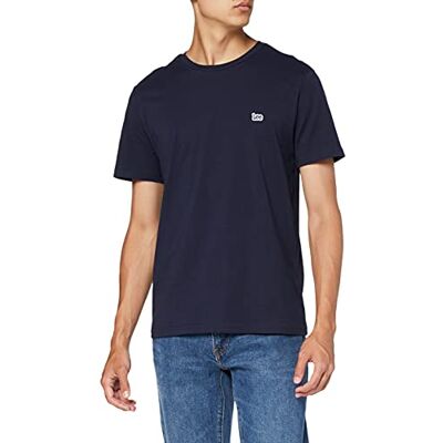 Lee SS patch-logotyp T-shirt herr, Marin, S Lee SS patch-logotyp T-shirt herr, Marin, S