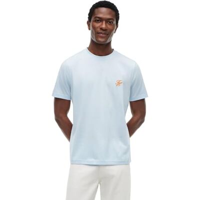 Tommy Hilfiger Script Monogram Swimshop Tee Mw0mw43066 S/S T-shirt, blå (minnesblå), M Tommy Hilfiger Script Monogram Swimshop Tee Mw0mw43066 S/S T-shirt, blå (minnesblå), M