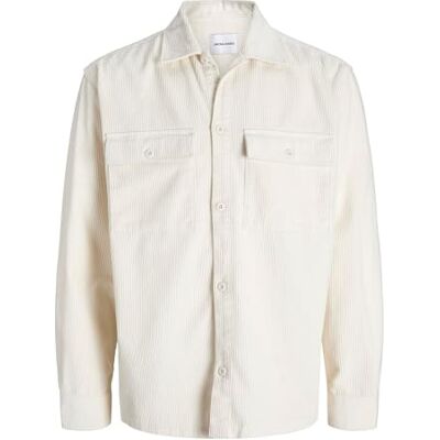 JACK & JONES Jjeperfect Corduroy Overshirt Ls Sn, Antik vit, L JACK & JONES Jjeperfect Corduroy Overshirt Ls Sn, Antik vit, L