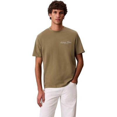 Calvin herr 20S mars grafisk säsongsbetonade Fashi LV04RF822G grafiska t-shirts, beige, 3XL Calvin herr 20S mars grafisk säsongsbetonade Fashi LV04RF822G grafiska t-shirts, beige, 3XL