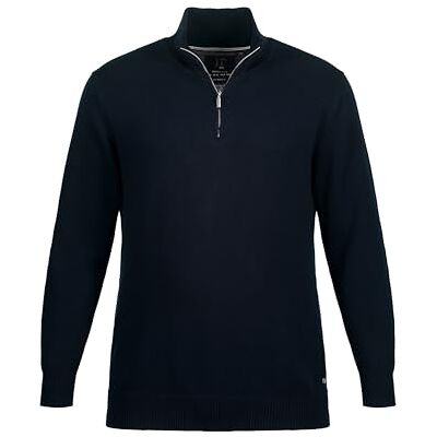 JP 1880 herr, stora storlekar, herrkläder, L-8XL, stickad troyer, ståkrage, dragkedja, långärmad, upp till 7 XL 716842, Mörker marin, 3XL JP 1880 herr, stora storlekar, herrkläder, L-8XL, stickad troyer, ståkrage, dragkedja, långärmad, upp till 7 XL 716842, Mörker marin, 3XL