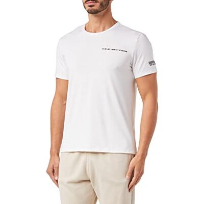 Koton Herr sport t-shirt slogan tryckt detaljerad crew neck, Vit (000), S Koton Herr sport t-shirt slogan tryckt detaljerad crew neck, Vit (000), S