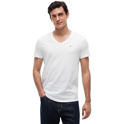 Tommy Jeans Herr Original T-tröja Vit, XL Tommy Jeans Herr Original T-tröja Vit, XL