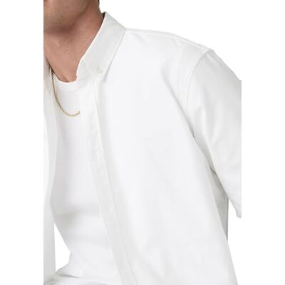 Levi's Herr autentisk button down vävda skjortor, Ljus vit, M Levi's Herr autentisk button down vävda skjortor, Ljus vit, M