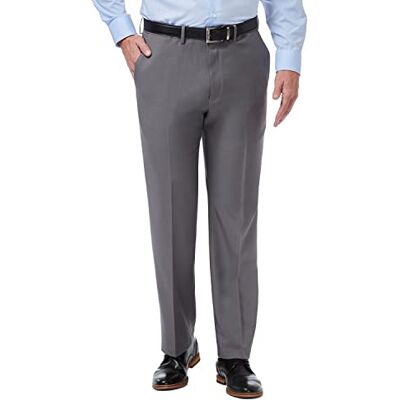 Haggar Herr Premium Comfort Dress Pant Reg. och stora och höga storlekar, Medium-grå, 36W / 34L Haggar Herr Premium Comfort Dress Pant Reg. och stora och höga storlekar, Medium-grå, 36W / 34L
