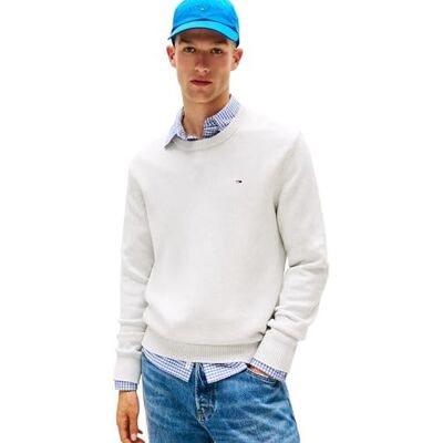 Tommy Jeans TJM Slim ESS tröja EXT DM0DM21787, grå, XXL, Grå (Lt Grey Htr), XXL Tommy Jeans TJM Slim ESS tröja EXT DM0DM21787, grå, XXL, Grå (Lt Grey Htr), XXL