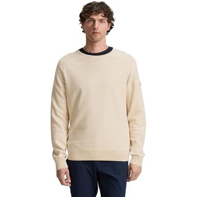 TOM TAILOR herrtröja, 37414 – Lätt cashew tonal finremsa, M TOM TAILOR herrtröja, 37414 – Lätt cashew tonal finremsa, M