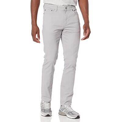 Amazon Essentials mäns slim-fit-byxor, 5-ficka stretch twill design, ljusgrå, 30 B x 28 L Amazon Essentials mäns slim-fit-byxor, 5-ficka stretch twill design, ljusgrå, 30 B x 28 L
