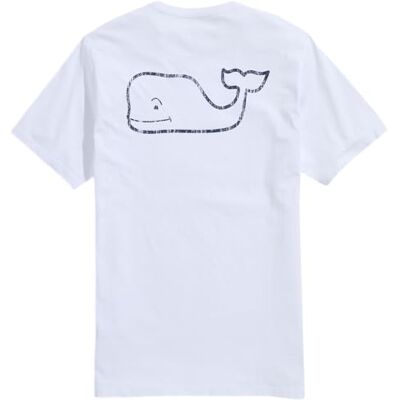 Vineyard Vines herr kortärmad vintage val ficka t-shirt t-shirt, Vit keps, S Vineyard Vines herr kortärmad vintage val ficka t-shirt t-shirt, Vit keps, S