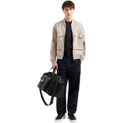 Giorgio Armani Men's Blue Edition, broderad och tryckt logotyp, normal passform, blå, XL, djup marin, XL Giorgio Armani Men's Blue Edition, broderad och tryckt logotyp, normal passform, blå, XL, djup marin, XL
