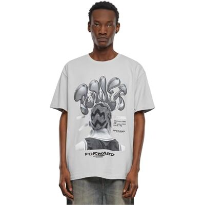 Tee herr t-shirt Power Foward 2.0 oversize t-shirt, tryck t-shirt för män, överdimensionerad passform, streetwear, Lightasfal, S Tee herr t-shirt Power Foward 2.0 oversize t-shirt, tryck t-shirt för män, överdimensionerad passform, streetwear, Lightasfal, S