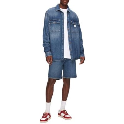 LTB Jeans fritidsskjorta för män Steven i blått tillverkade av bomullsblandning – storlek XL, blå, XL LTB Jeans fritidsskjorta för män Steven i blått tillverkade av bomullsblandning – storlek XL, blå, XL
