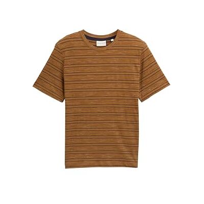 TOM TAILOR T-shirt för män, 38631 – Deep Cognac Yarn Dye Stripe, XXL TOM TAILOR T-shirt för män, 38631 – Deep Cognac Yarn Dye Stripe, XXL