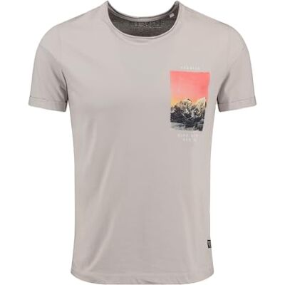 KEY LARGO KEYLARGO Herr Klrespect Round T-shirt, Slate Grey (1119), XL KEY LARGO KEYLARGO Herr Klrespect Round T-shirt, Slate Grey (1119), XL