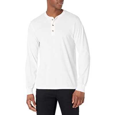 Hanes Originals mäns tri-Blend långärmad Henley t-shirt, lätt långärmad t-shirt, Eco White, L Hanes Originals mäns tri-Blend långärmad Henley t-shirt, lätt långärmad t-shirt, Eco White, L