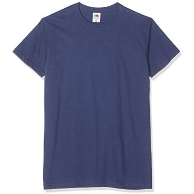 Fruit of the Loom T-shirt för män (5-pack), Blå (marinblå 32), S Fruit of the Loom T-shirt för män (5-pack), Blå (marinblå 32), S