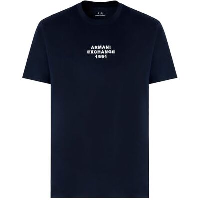 Giorgio Armani Herr Utility Edge, Embrodidered Logo T-shirt, djup marin, M Giorgio Armani Herr Utility Edge, Embrodidered Logo T-shirt, djup marin, M