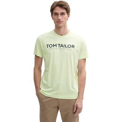 TOM TAILOR herr 1045940 t-shirt, 29078 lime gräddgrön, XL TOM TAILOR herr 1045940 t-shirt, 29078 lime gräddgrön, XL