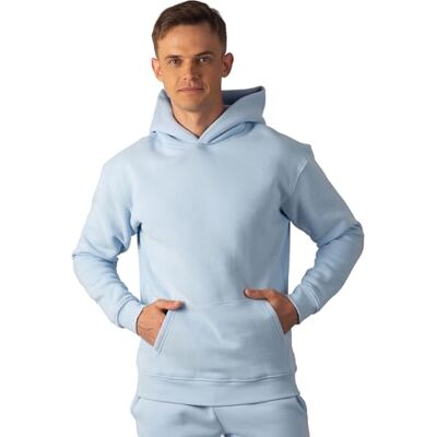 Carlheim Men's Hoodie Hudson Branded, Ice blue, Medium Carlheim Men's Hoodie Hudson Branded, Ice blue, Medium