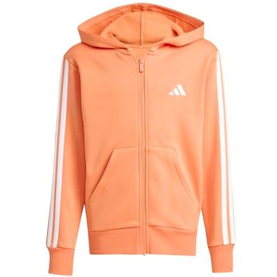 adidas Uniseks dzieci ESSENTIALS FULL ZIP HOODIE, Dusky Orange/white, 9-10 Years adidas Uniseks dzieci ESSENTIALS FULL ZIP HOODIE, Dusky Orange/white, 9-10 Years