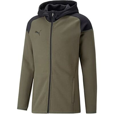 PUMA teamCUP Casuals Hooded Jkt Grön mossa XXL PUMA teamCUP Casuals Hooded Jkt Grön mossa XXL