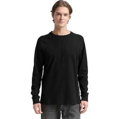 TOM TAILOR Denim herr långärmad t-shirt, 29999 Svart, XXL TOM TAILOR Denim herr långärmad t-shirt, 29999 Svart, XXL