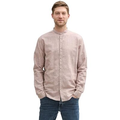 TOM TAILOR herrskjorta, 37203 – Mocha Brown Chambray, XL TOM TAILOR herrskjorta, 37203 – Mocha Brown Chambray, XL