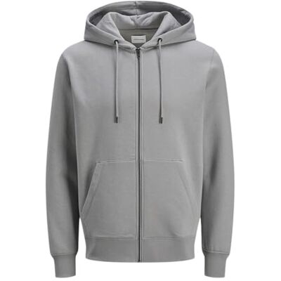 JACK & JONES JACK&JONES JJESTAR Basic Sweat Zip Hood NOOS, Ultimate Grey, XXL JACK & JONES JACK&JONES JJESTAR Basic Sweat Zip Hood NOOS, Ultimate Grey, XXL