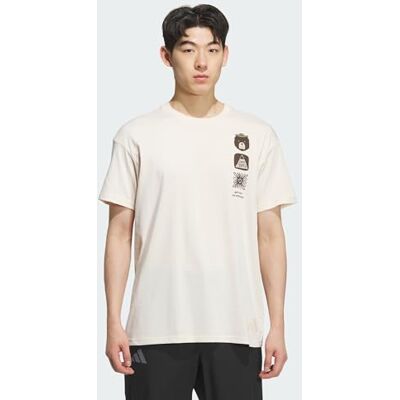 adidas Mezczyzni Multi Graphic T-shirt, wonder white, L adidas Mezczyzni Multi Graphic T-shirt, wonder white, L