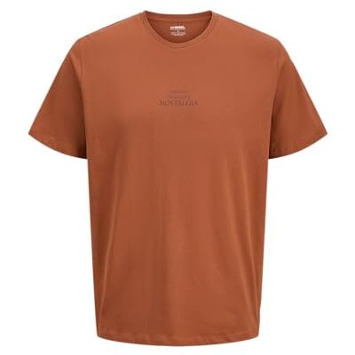 JJ REBEL Jrebmalte Tee Ss Crew Neck, Bombay brun, XS JJ REBEL Jrebmalte Tee Ss Crew Neck, Bombay brun, XS