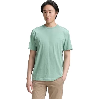 TOM TAILOR Basic T-shirt för män av bomull, 22577 – Dust Green, XXL TOM TAILOR Basic T-shirt för män av bomull, 22577 – Dust Green, XXL