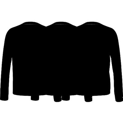 Tommy Hilfiger herr L/S T-shirts, Svart/svart, L Tommy Hilfiger herr L/S T-shirts, Svart/svart, L