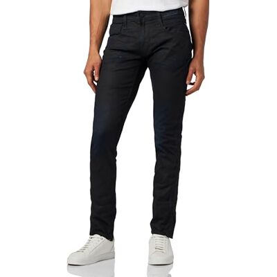 Replay Herr Slim fit jeans Anbass ResinPlus-kollektion, 007 mörkblå, 36W x 30L Replay Herr Slim fit jeans Anbass ResinPlus-kollektion, 007 mörkblå, 36W x 30L