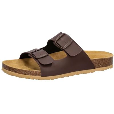 Lico Bioline Man Pantoletter för män, Brun 1, 42 EU Lico Bioline Man Pantoletter för män, Brun 1, 42 EU