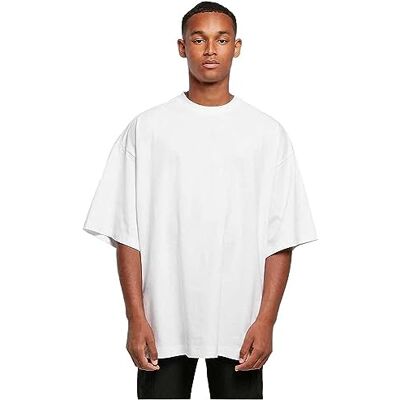 Build Your Brand Huge T-shirt herr, Vit sand, M Build Your Brand Huge T-shirt herr, Vit sand, M