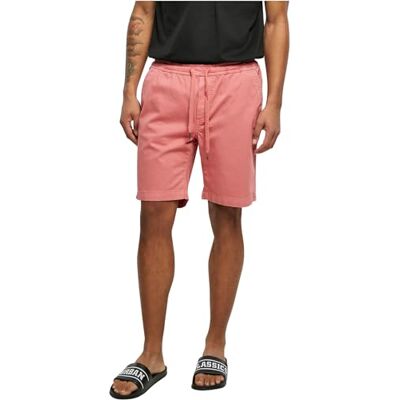 Urban Classics Herr stretch twill joggingshorts klassiska shorts, Palepink, M Urban Classics Herr stretch twill joggingshorts klassiska shorts, Palepink, M