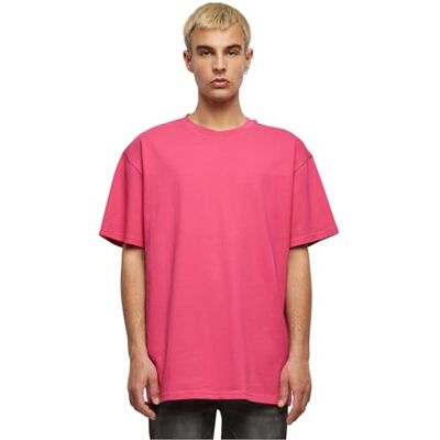 Build Your Brand T-shirt för män, hibiskuspink, XL Build Your Brand T-shirt för män, hibiskuspink, XL
