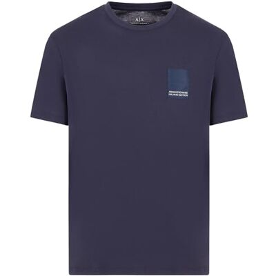 Giorgio Armani Men's Limited Edition Milano Edition Regular Fit Patch Logo Tee Night Sky, XS, natthimmel, XS Giorgio Armani Men's Limited Edition Milano Edition Regular Fit Patch Logo Tee Night Sky, XS, natthimmel, XS